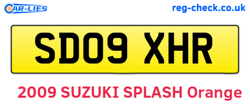 SD09XHR are the vehicle registration plates.