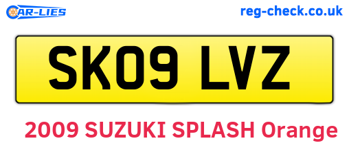 SK09LVZ are the vehicle registration plates.