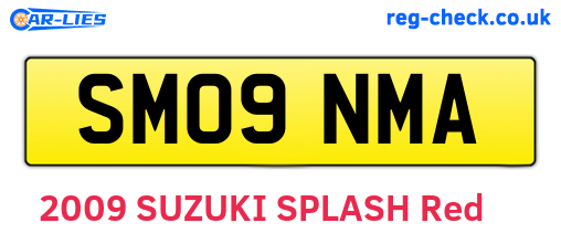 SM09NMA are the vehicle registration plates.