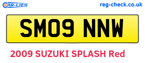 SM09NNW are the vehicle registration plates.