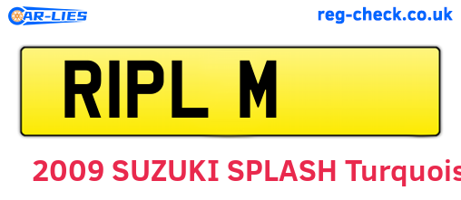 R1PLM are the vehicle registration plates.