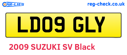 LD09GLY are the vehicle registration plates.