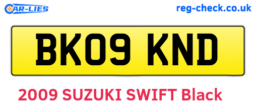 BK09KND are the vehicle registration plates.