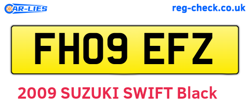 FH09EFZ are the vehicle registration plates.