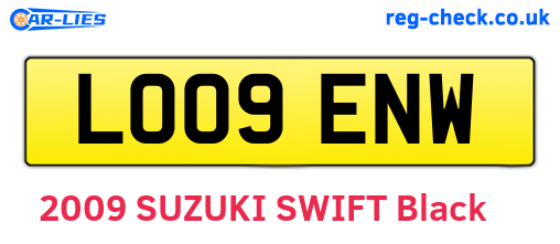 LO09ENW are the vehicle registration plates.
