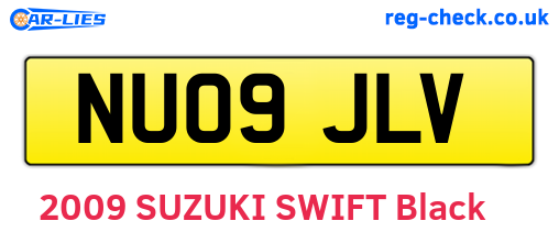 NU09JLV are the vehicle registration plates.