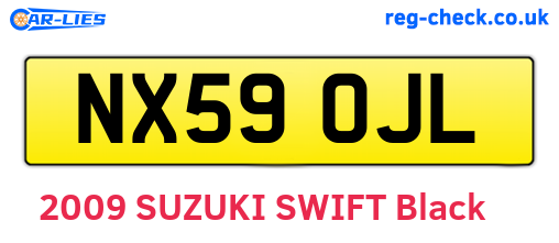 NX59OJL are the vehicle registration plates.