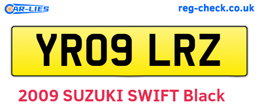 YR09LRZ are the vehicle registration plates.