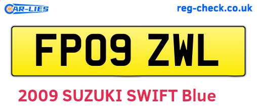 FP09ZWL are the vehicle registration plates.