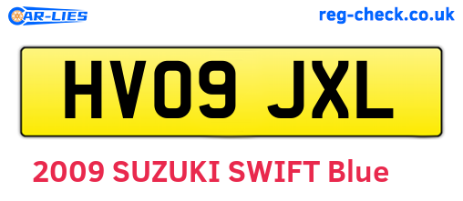 HV09JXL are the vehicle registration plates.