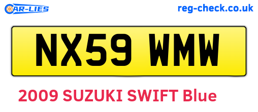 NX59WMW are the vehicle registration plates.