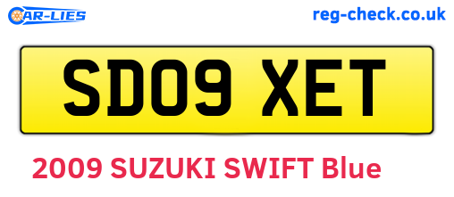 SD09XET are the vehicle registration plates.