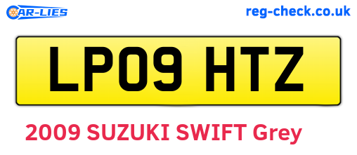 LP09HTZ are the vehicle registration plates.