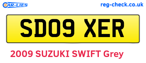SD09XER are the vehicle registration plates.