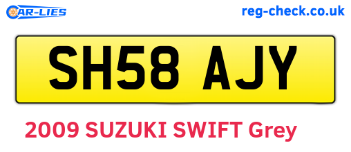 SH58AJY are the vehicle registration plates.