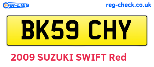 BK59CHY are the vehicle registration plates.