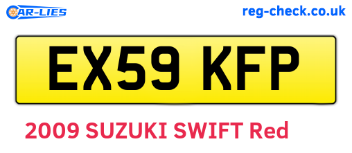 EX59KFP are the vehicle registration plates.