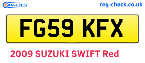 FG59KFX are the vehicle registration plates.