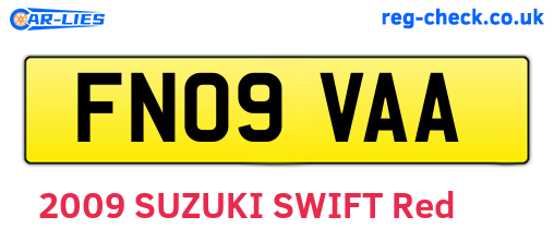 FN09VAA are the vehicle registration plates.