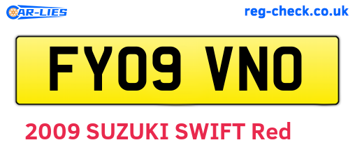 FY09VNO are the vehicle registration plates.