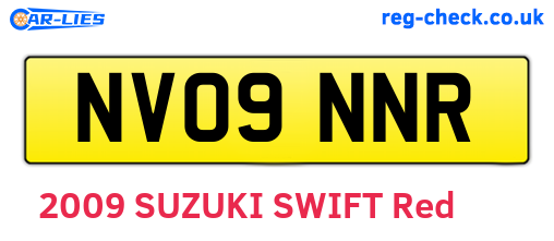 NV09NNR are the vehicle registration plates.