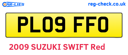 PL09FFO are the vehicle registration plates.