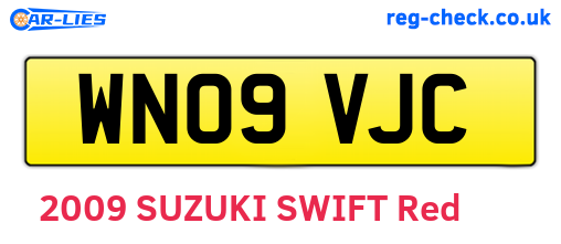 WN09VJC are the vehicle registration plates.