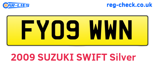 FY09WWN are the vehicle registration plates.