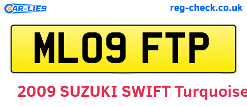 ML09FTP are the vehicle registration plates.