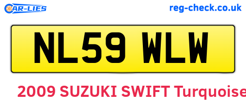 NL59WLW are the vehicle registration plates.