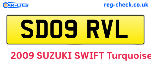 SD09RVL are the vehicle registration plates.