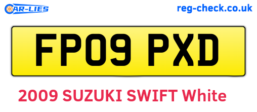 FP09PXD are the vehicle registration plates.