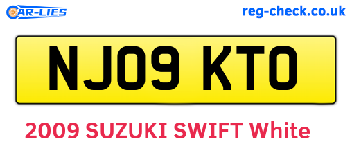 NJ09KTO are the vehicle registration plates.