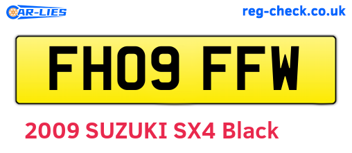 FH09FFW are the vehicle registration plates.