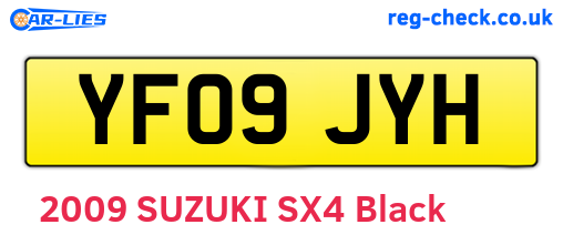 YF09JYH are the vehicle registration plates.