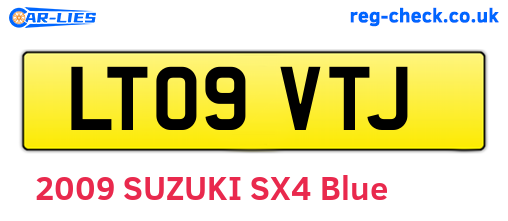 LT09VTJ are the vehicle registration plates.