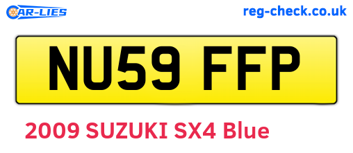 NU59FFP are the vehicle registration plates.