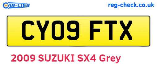 CY09FTX are the vehicle registration plates.