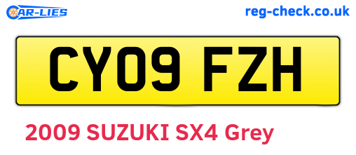 CY09FZH are the vehicle registration plates.