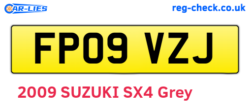 FP09VZJ are the vehicle registration plates.