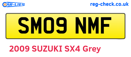 SM09NMF are the vehicle registration plates.