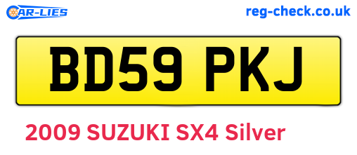 BD59PKJ are the vehicle registration plates.