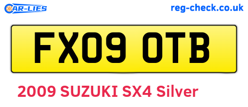 FX09OTB are the vehicle registration plates.