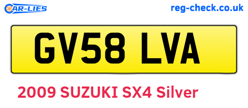 GV58LVA are the vehicle registration plates.