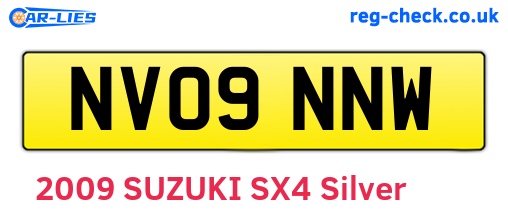 NV09NNW are the vehicle registration plates.
