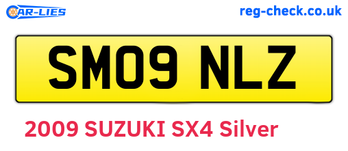 SM09NLZ are the vehicle registration plates.