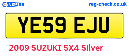 YE59EJU are the vehicle registration plates.