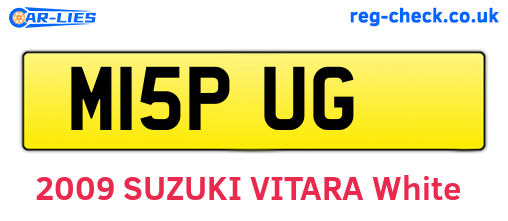 M15PUG are the vehicle registration plates.