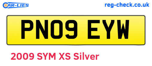 PN09EYW are the vehicle registration plates.