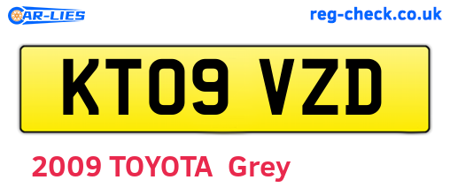 KT09VZD are the vehicle registration plates.